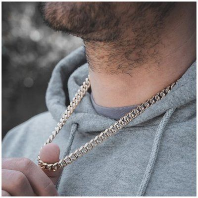 Ланцюжок Stainless steel кубинський 6,5 мм 60 см. 11041 фото
