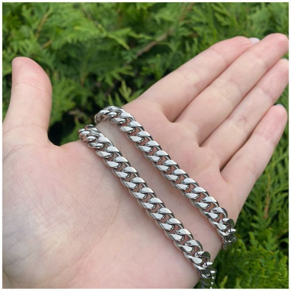 Ланцюжок Stainless steel кубинський 6,5 мм 60 см. 11041 фото