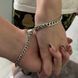 Браслеты парные из нержавеющей стали на панцирной цепочке 120211 фото 5