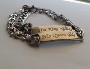 Браслеты для влюбленных Ее Король - Его Королева