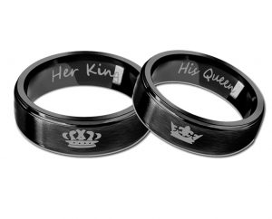 Кольца для пары Ее Король- Его Королева
