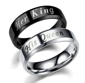 Кольца для пары Ее Король- Его Королева