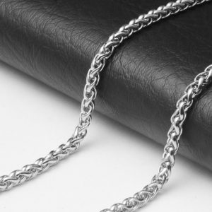 Ланцюжок з нержавіючої сталі плетіння колосок 5 мм 60 см