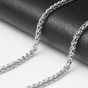 Ланцюжок з нержавіючої сталі плетіння колосок 3 мм 60 см