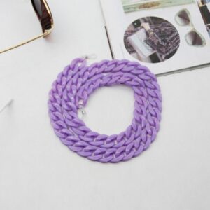 Ланцюжок для окулярів пластиковий фіолетовий стильний аксессуар